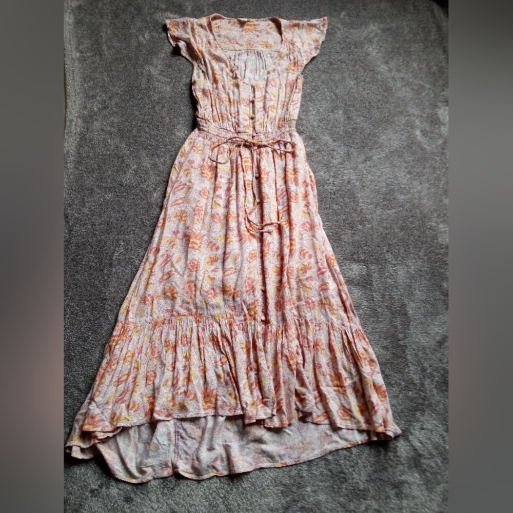 Lucky Brand lightweight paisley midi dress